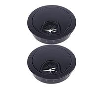 Oeillet de Bureau 2 pièces en Alliage de Zinc Bureau Fil Trou Couverture Base Ordinateur oeillet Table câble Sortie Port Surface Ligne Support 50/53/60/80mm (Couleur : F, Taille : 80mm) (Color : E,