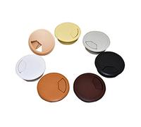 Oeillet de Bureau 2pcs ABS Cache-Trou de câble Base Table Ronde Sortie de câble Ordinateur Bureau Oeillet Fil Protection Organisateur Quincaillerie de Meubles (Couleur : Noir, Taille : 60mm) (Color :