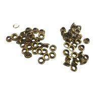 Oeillet en laiton, Rivet creux, œil de poulet cuivre, Circuit imprimé, clou PCB, écrou tubulaire à trou traversant pour les loisirs créatifs(M5 20pcs,4mm)