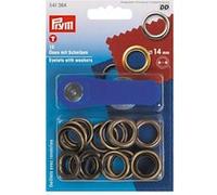 Prym Oeillet et rondelles Pym Old Brass 14 mm – 1 pièce