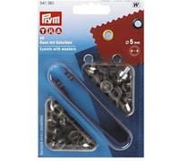 Prym Œillets et rondelles 541361 – 5,0 mm – Laiton antique
