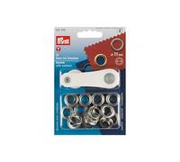 Prym 541370 Anneaux Et Disques, Laiton, Argent, Durchmesser 11 mm