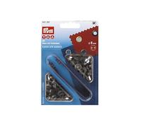 Prym 541361 Œillets et rondelles, 5,0mm, Laiton Antique