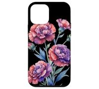 Oeillet Fleur Nom Scientifique Vintage Illustration Flore Coque pour iPhone 12 Mini