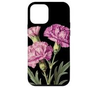 Oeillet Fleur Nom Scientifique Vintage Illustration Flore Coque pour iPhone 12 Mini