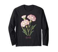 Oeillet Fleur Nom Scientifique Vintage Illustration Flore Manche Longue