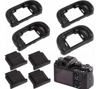 Oeilleton Oculaire FDA-EP18 Et Cache Griffe pour Sony A7 IV A7III A6000 | Kit complet 8 pièces : oeilletons et caches griffe pour Sony A7 IV. Protège bien de la poussière, bloque la lumière.