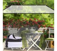 Oeillets Bâche Transparente 2x10m, Bâche Transparente Robuste Imperméable, Bâche Extérieure Transparente pour Remorque Extérieure, Bois De Chauffage, Bateau, RV Ou Couverture De, 8x4m