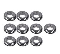 Oeillets Boutons Oeillets en Métal Kit Haute Dureté Surface Lisse DIY Vêtements Sac Portefeuille Accessoires 10PCS Alliage Coloré Gris Or Rose Imitation Or (Argent Noir)