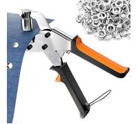Oeillets Métalliques Kit 10mm, Pince à Oeillet avec 500 Oeillets, Pinces Perforatrices à œillets, Ensemble Professionnel de