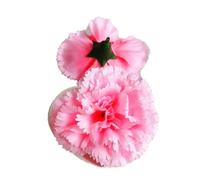 Oeillets rouges artificiels de 3.1 pouces, 40 pièces, têtes fleurs en soie, fausses for décoration mariage(Hot Pink)