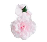 Oeillets rouges artificiels de 3.1 pouces, 40 pièces, têtes fleurs en soie, fausses for décoration mariage(Light Pink)