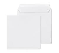 ÖKI Lot de 50 enveloppes carrées avec fermeture humide, 220 x 220 mm, 100 g, blanches