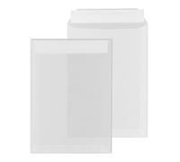 ÖKI Lot de 50 enveloppes transparentes C4 avec bande adhésive - 229 x 324 mm - 100 g - Blanc transparent