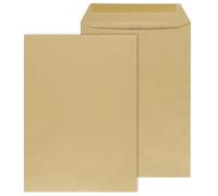 ÖKI Lot de 50 pochettes C4 - Avec fermeture humide - 229 x 324 mm - 90 g - Marron