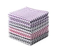 Oeleky Lot de 8 chiffons de cuisine 100 % coton pour laver la vaisselle, 30,5 x 30,5 cm, chiffons de cuisine absorbants à séchage rapide (mélange de 3, 30,5 x 30,5 cm)