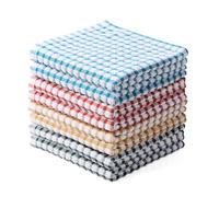 Oeleky Lot de 8 torchons de Cuisine 100% Coton pour Laver la Vaisselle, 30,5 x 30,5 cm, torchons de Cuisine absorbants à séchage Rapide