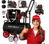 Ölfreier Compresseur 24L 230V 1390W 8 BAR D'Air Mobile Atelier Garage