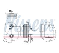 Ölkühler 135 X 94 Pour Mercedes-Benz E-Klasse Coupe C124 W124 R129 Ssangyong