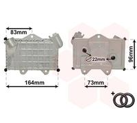 Ölkühler 164X97X40 Compatible Pour Mercedes-Benz E-Class W210