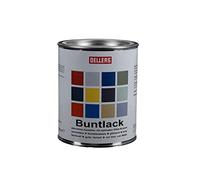 OELLERS Peinture multisupports aux couleurs innovantes, 1 litre, RAL 3020 rouge signalisation, déco & créativité sur bois et métal, utilisation facile, peinture fer antirouille aux couleurs superbes