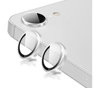 Oelrstfe Caméra Arrière Protection pour Apple iPhone 16e Verre Trempé,Protecteur Objectif Lentille,9H Dureté HD Définition Anti-Rayures Ultra Résistant D'objectif Lens Camera Protector,Argent