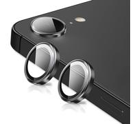Oelrstfe Caméra Arrière Protection pour Apple iPhone 16e Verre Trempé,Protecteur Objectif Lentille,9H Dureté HD Définition Anti-Rayures Ultra Résistant D'objectif Lens Camera Protector,Noir