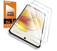 Oelrstfe Verre Trempé pour Motorola Moto G73 5G 2 Pièces,Film de Vitre Protection écran Dureté 11H Anti Rayures Sans Bulless Transparent HD Haute Sensibilité Protecteur D'écran