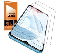 Oelrstfe Verre Trempé pour Realme C21 4G 2 Pièces,Film de Vitre Protection écran Dureté 9H Anti Rayures Sans Bulless Ultra Transparent HD Haute Sensibilité Protecteur D'écran