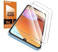 Oelrstfe Verre Trempé pour Samsung Galaxy A32 4G 2 Pièces,Film de Vitre Protection écran Dureté 13H Anti Rayures Sans Bulless Transparent HD Haute Sensibilité Protecteur D'écran