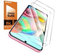 Oelrstfe Verre Trempé pour Samsung Galaxy A71（4G） 2 Pièces,Film de Vitre Protection écran Dureté 9H Anti Rayures Sans Bulless Ultra Transparent HD Haute Sensibilité Protecteur D'écran