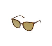OEM Lunettes de soleil pour femmes montures ovales à surface recuite marron verre marron