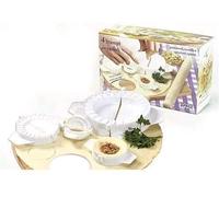 OEM SYSTEMS Lot de 4 Moules à Ravioli Blanc, Prisme Rectangulaire, 60 ml