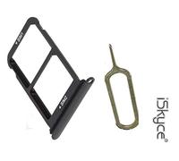 OEM Tiroir Plateau Double Nano Sim Micro SD pour Huawei P20 Gris + clé pin, Réparez Votre téléphone sans trop de difficulté iSkyce 113G2