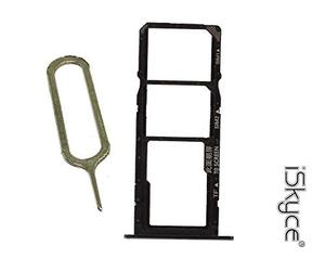 OEM Tiroir Plateau Double Nano Sim + Micro SD pour Huawei Y5 (2018) Noir + clé pin, Réparez Votre téléphone sans trop de difficulté iSkyce 113F