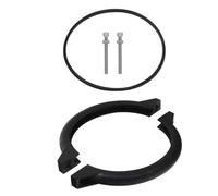 OemClima Bride de Serrage Filtre a Sable pour Piscine Collier de Serrage vanne soupape multivoie Filtre pompa Sabbia Piscina 6 Voies (OD184mm ID147mm Noir avec Joint)