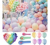 OEMG Lot de ballons macarons en latex écologique 30,5 cm, 25,4 cm, 12,7 cm pour mariage romantique, anniversaire, fête prénatale, guirlande d'arche à faire soi-même