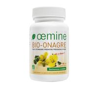 Oemine Onagre Bio 1000mg 60 Capsules - Huile d’Onagre Biologique Pressée à Froid, Source GLA, Enrichi Vitamine E - Confort Féminin et Peau Saine - Complément Alimentaire Cycle Menstruel & Ménopause
