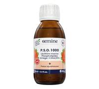 Oemine PSO 1000 Fort - Complément Alimentaire 125 ml - Létiche Marine, Oméga 3 EPA et DHA sous forme phospholipides - Riche en Acides Gras, Source de Choline - Fabriqué en France