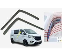 OEMM Lot de 2 déflecteurs d'air de type canal compatibles avec Ford Transit Custom Van Minibus 2012 2013 2014 2015 2016 2017 2018 2019 2020