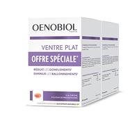 OENOBIOL - Compléments Alimentaires - Minceur - Ventre Plat - Réduit les Gonflements(1) - Diminue les Ballonnements(1) - Programme 2 mois - Lot de 2 Boîtes de 60 Capsules
