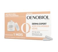 OENOBIOL Derma Expert Acide Hyaluronique 420 mg Anti-rides Programme 1 mois | Protège les cellules du stress oxydatif - Aide à améliorer l'élasticité et la fermeté de la peau - 30 Comprimés
