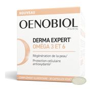 OENOBIOL Derma Expert - Oméga 3 & 6 - Régénération de la peau - 30 capsules | Complément alimentaire - Aide à la régénération de la peau - 30 capsules végétales