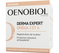 OENOBIOL - Complément alimentaire DERMA EXPERT OMEGA 3 & 6 Régénération de la peau 30 capsules végétales Capsule(S) pc(s)