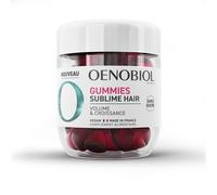 OENOBIOL GUMMIES Sublime hair - Favorise la croissance, Redonne du volume Programme 1 mois 60 Gummies Arôme naturel cerise Complément Alimentaire Sans sucre Vegan Made in France pc(s)