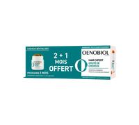 OENOBIOL HAIR EXPERT Chute de Cheveux LOT DE 3 - Formule concentrée Favorise la croissance Préserve densité des cheveux Complément alimentaire 3x60 capsules Programme mois Capsule(S) 180 pc(s)