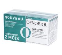 OENOBIOL HAIR EXPERT Chute de Cheveux - Nouvelle formule concentrée - Chute de cheveux - Favorise la croissance - Préserve la densité des cheveux -Complément alimentaire 2x60 capsules-Programme 2 mois