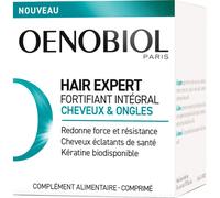 OENOBIOL HAIR EXPERT Fortifiant Intégral - Nouveau - Kératine - Redonne force et résistance pour des cheveux éclatants de santé - Complément alimentaire 60 comprimés - Programme 1 mois