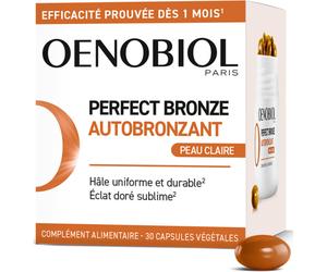 Oenobiol Solaire Perfect Bronze Autobronzant Peau Claire Complément Alimentaire 30 Capsules