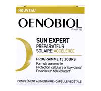 Oenobiol Préparation solaire accélérée – Protection cellulaire antioxydante – 15 capsules végétales